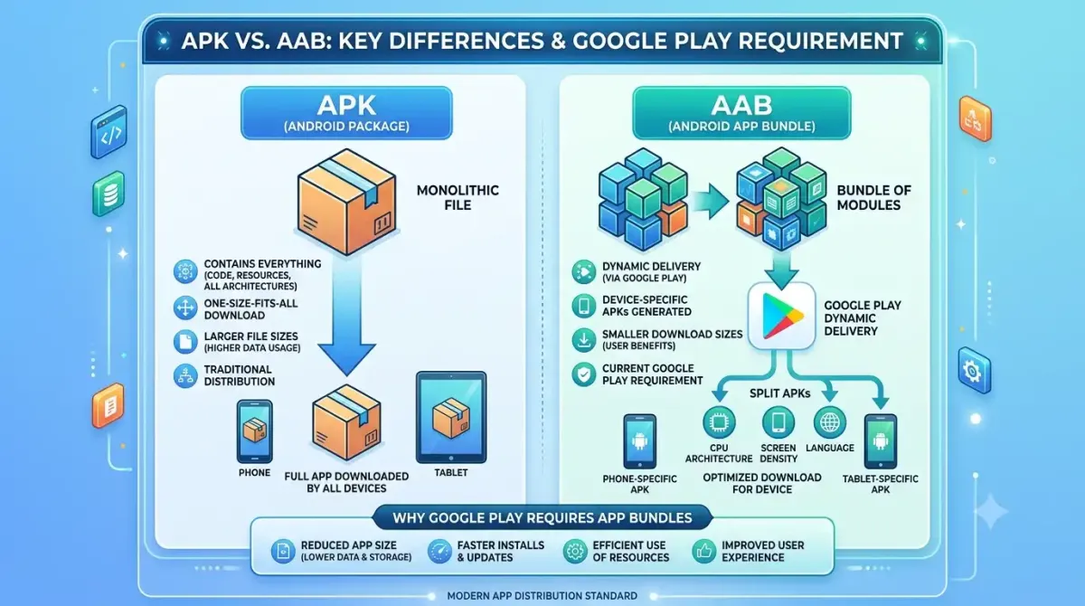 APK vs AAB: Key Differences & Why Play Requires Bundles