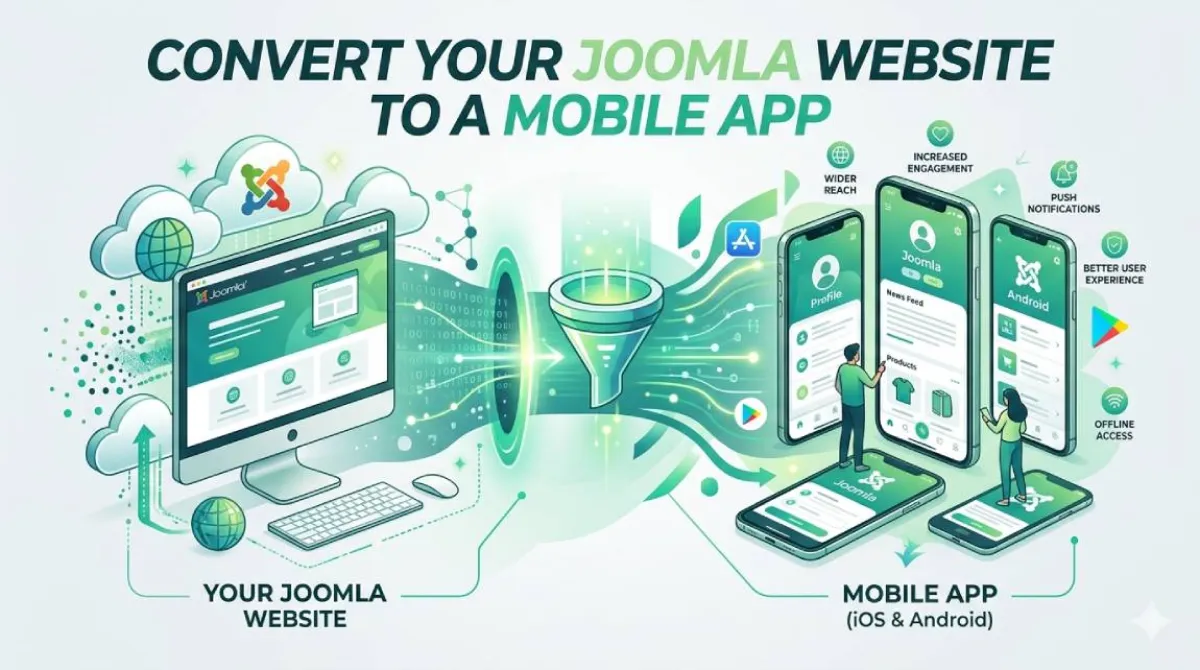 Convert Joomla Website to Android & iOS App (No Coding)