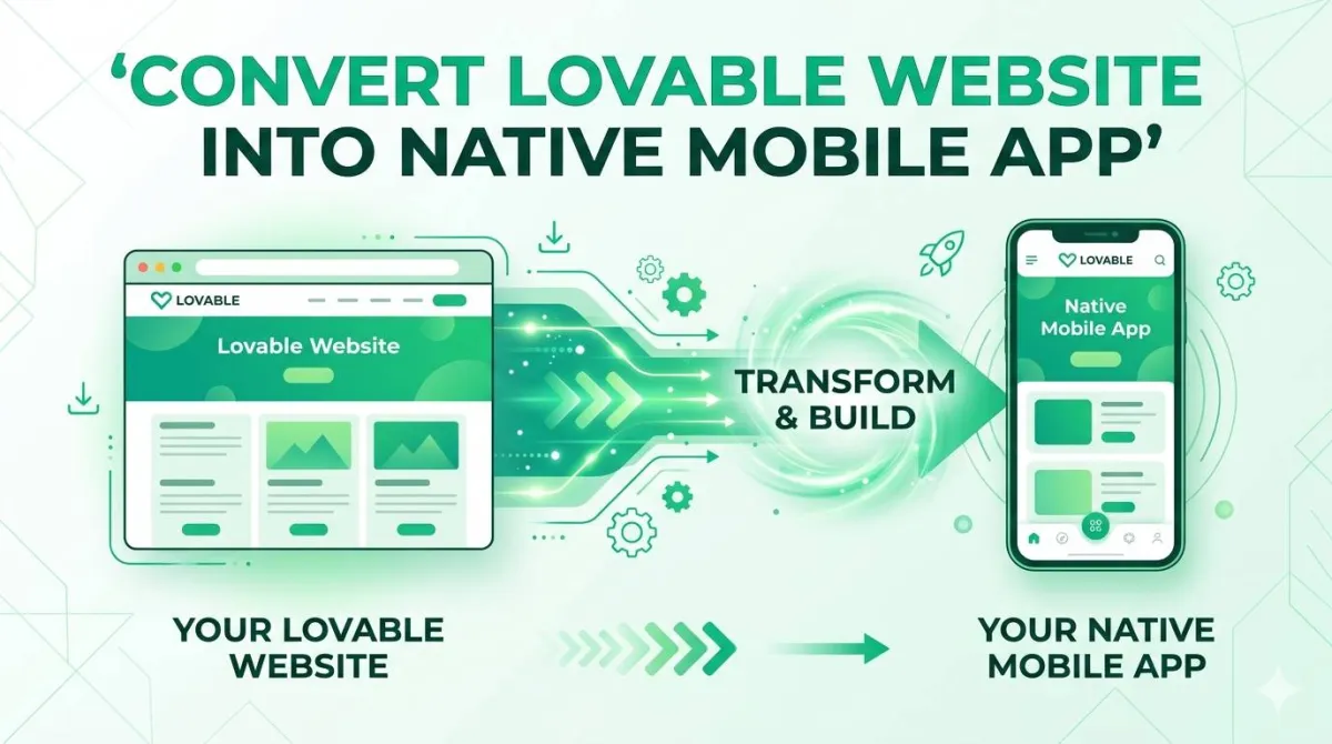 How to Convert Your Lovable Website into an Android & iOS App in 5 Minutes