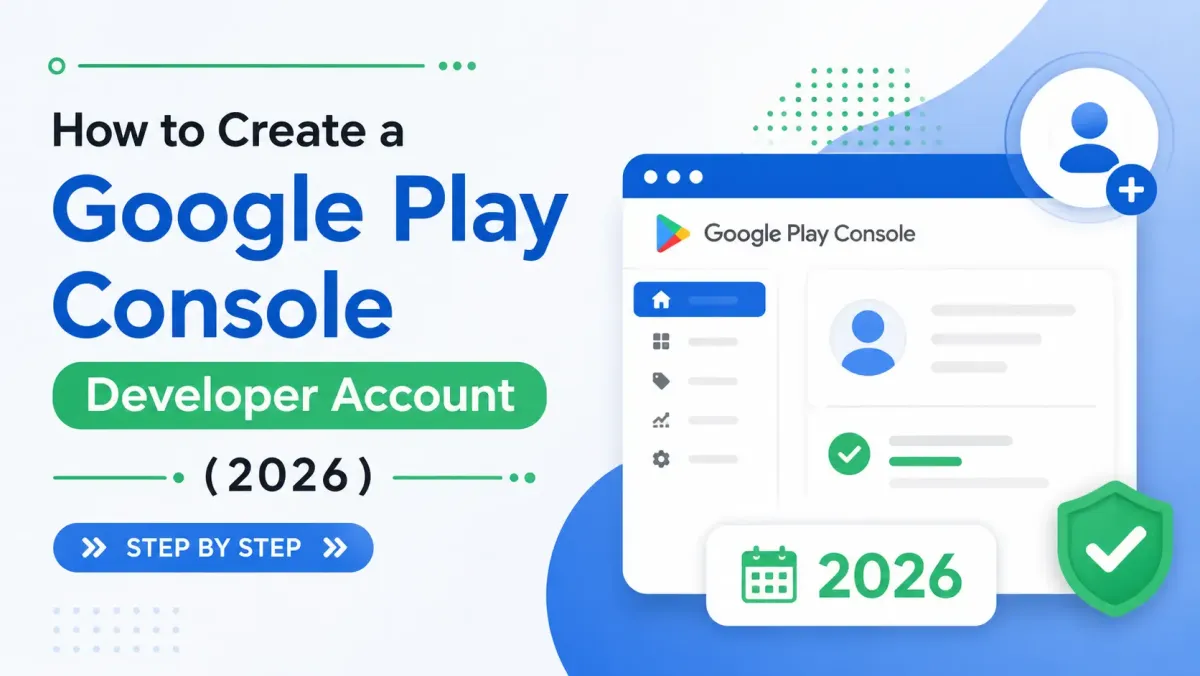 How to Create a Google Play Console Developer Account in 2026 (Step by Step)