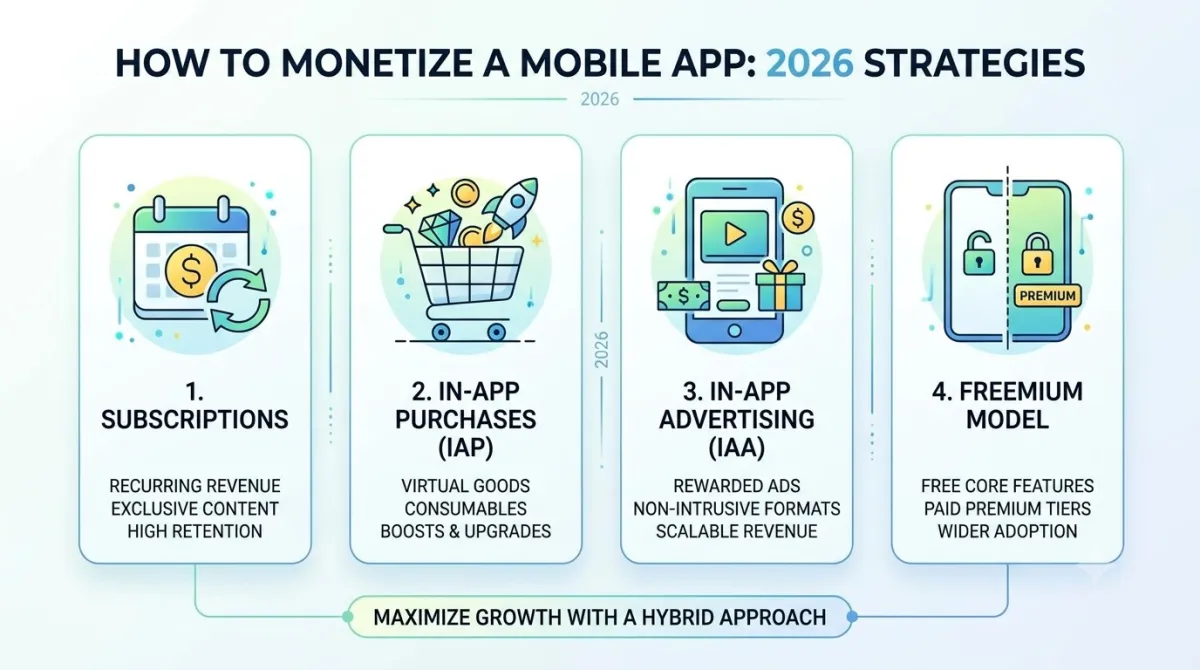 How to Monetize a Mobile App: Proven Strategies for App Growth in 2026