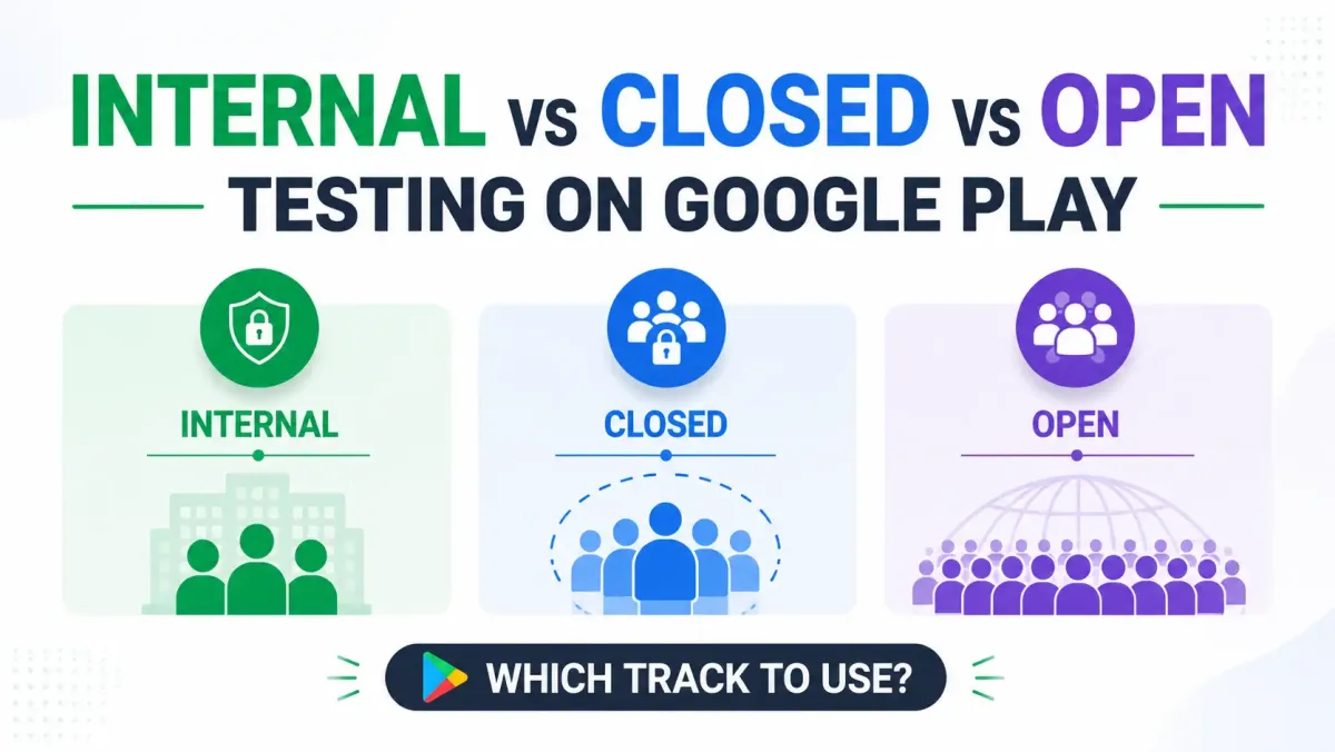 Internal vs Closed vs Open Testing on Google Play: Which Track to Use