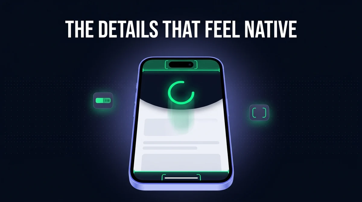 Pull-to-Refresh, Status Bar & Safe Areas: Native Touches That Sell a WebView App
