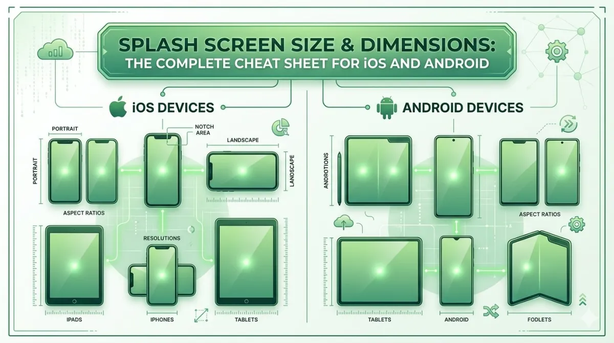 Splash Screen Size & Dimensions: The Complete Cheat Sheet for iOS and Android in 2026