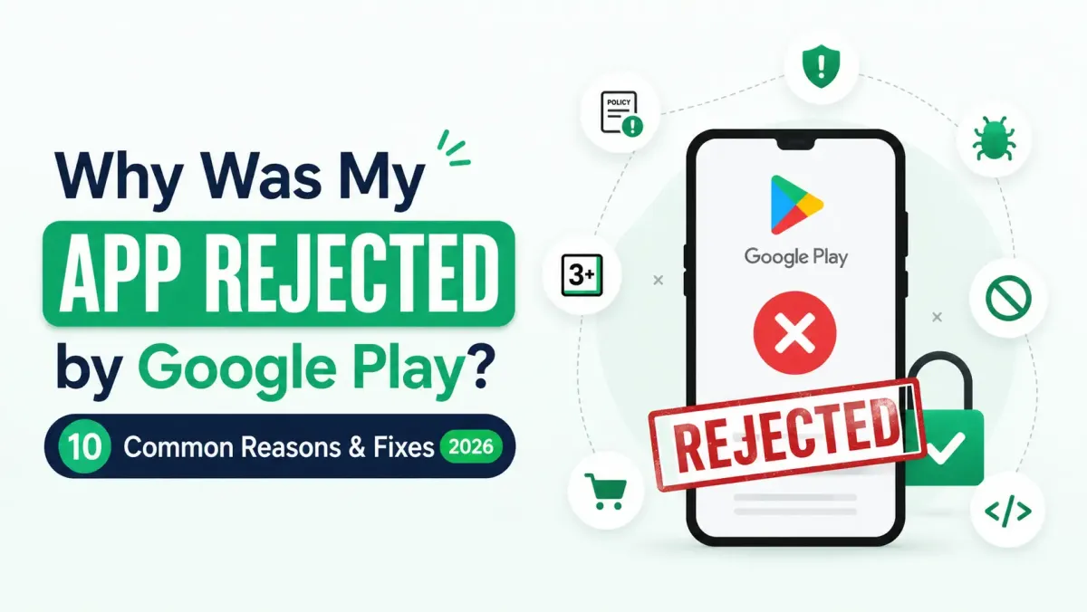 Why Was My App Rejected by Google Play? 10 Common Reasons & Fixes (2026)